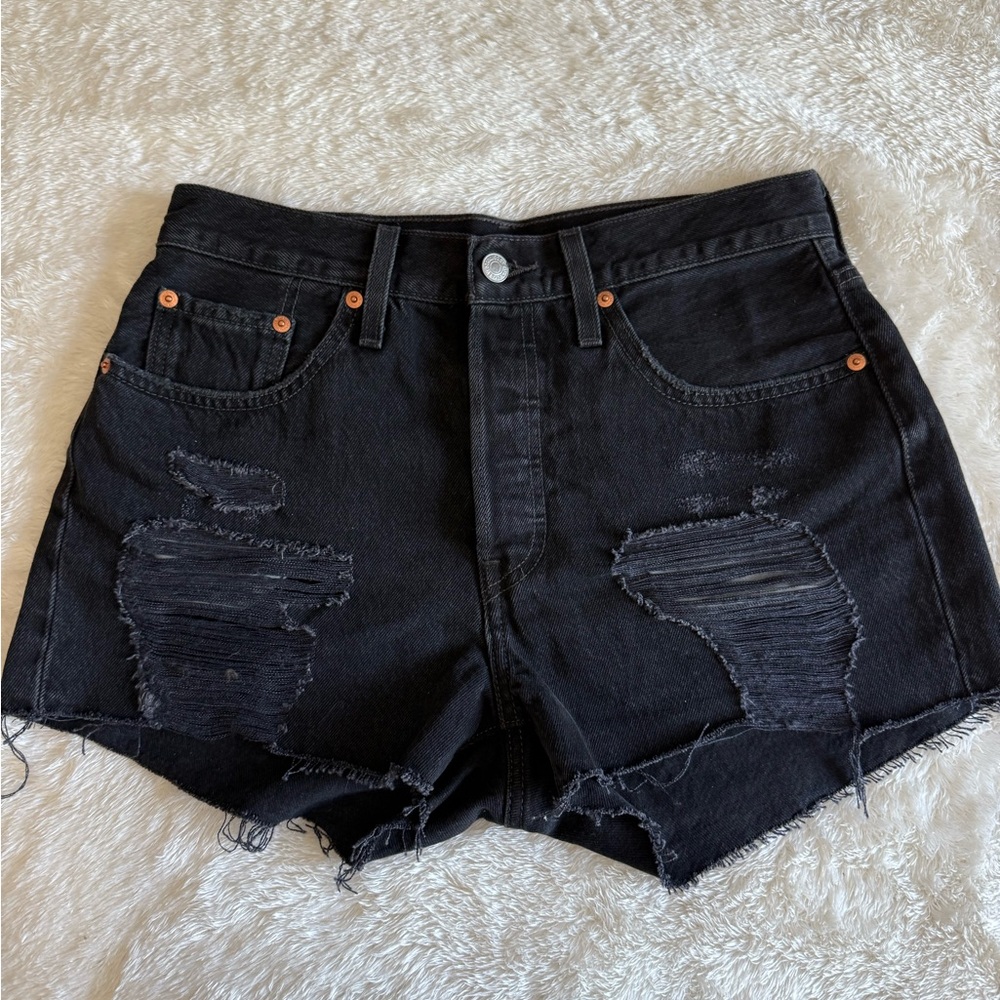 Levi’s 501 Black Shorts